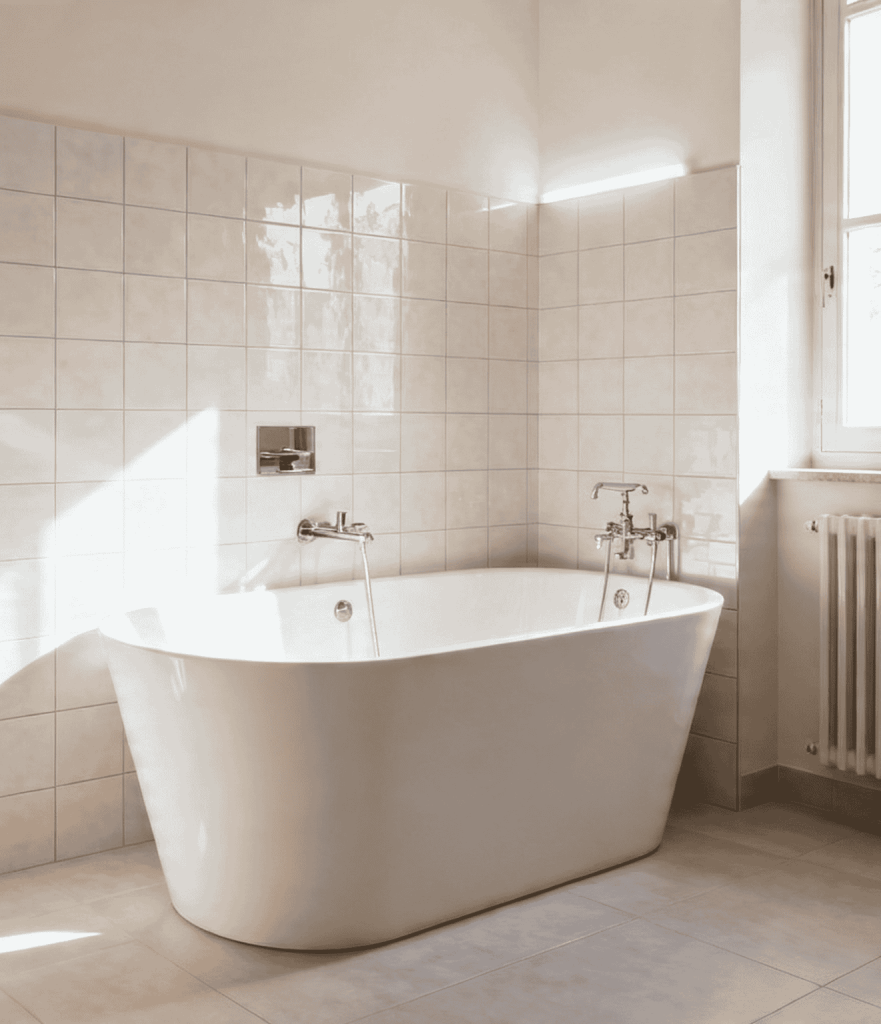 Salle de bain moderne rénovée à Draguignan